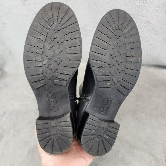 David Tate Shoes Womens Size 8 Black Leather Side Zip Ankle Boots - Picture 8 of 12